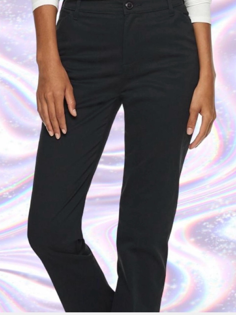 Lee Black Straight-Leg Trousers